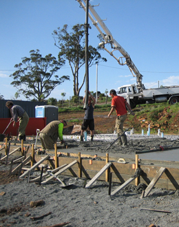 concreting Tasmania